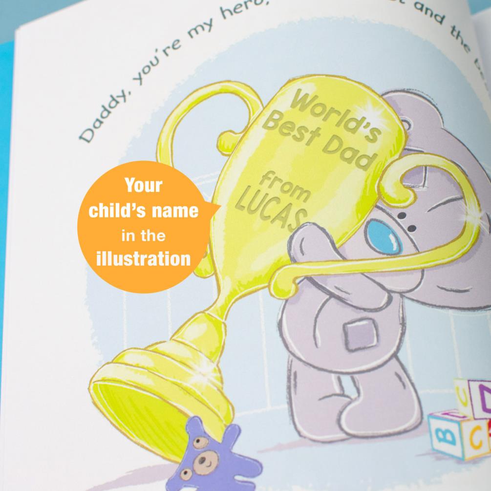 Personalised Tiny Tatty Teddy I Love You Daddy - Hardback Extra Image 1